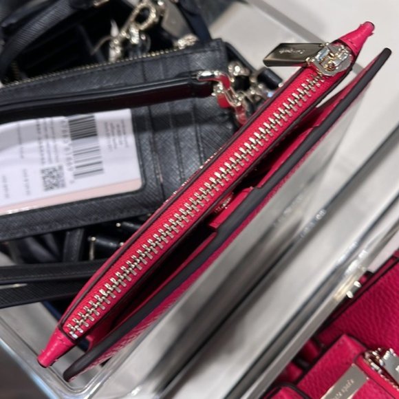 Kate Spade Leila Small Slim Bifold Wallet Bikini Pink Color - Picture 11 of 16